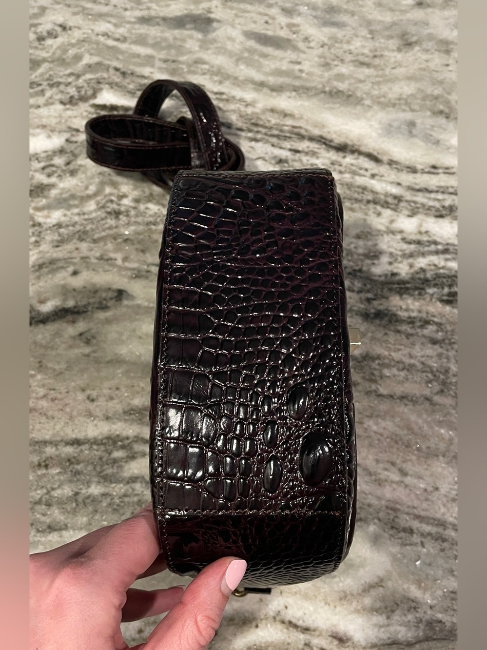 NWOT Brahmin Tillie Embossed Leather Crossbody Bag - Picture 5 of 10